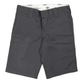 11´ Slim Straight Work Shorts Grey