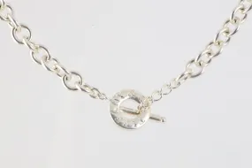 16" Tiffany & Co. 925 Silver Link Toggle Necklace (71.13g.)