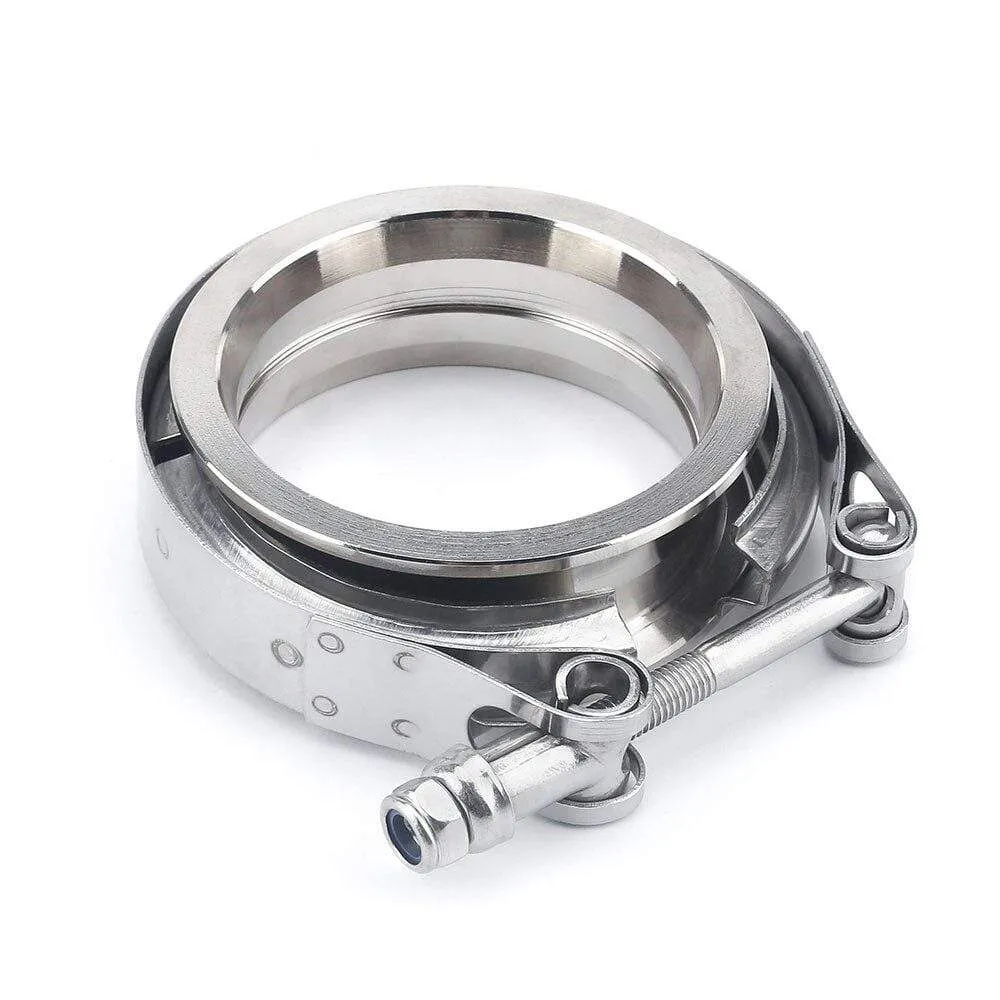 2 2.25'' 2.5 3 3.5 4'' Car Exhaust V Band Clamp Flange Kit QUICK RELEASE CLAMP