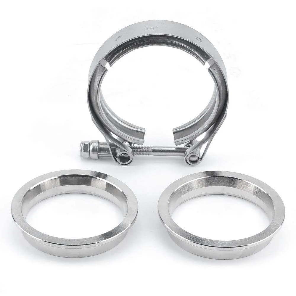 2 2.25'' 2.5 3 3.5 4'' Car Exhaust V Band Clamp Flange Kit QUICK RELEASE CLAMP