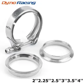 2 2.25'' 2.5 3 3.5 4'' Car Exhaust V Band Clamp Flange Kit QUICK RELEASE CLAMP