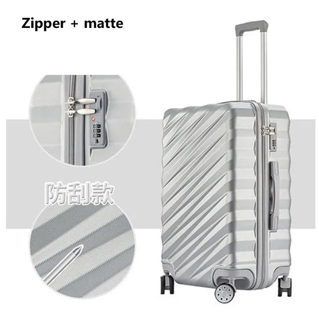 20"24"26"28" Aluminum Frame Luggage New Travel Suitcase With Spinner Rolling Trolley Case