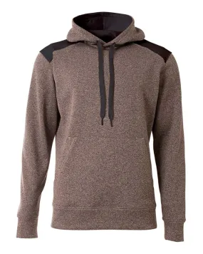 A4 N4093 Tourney Fleece Hoodie - Heather Black