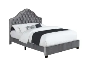 Abbeville Eastern King Upholstered Bed With Arched Headboard Grey - 315891KE