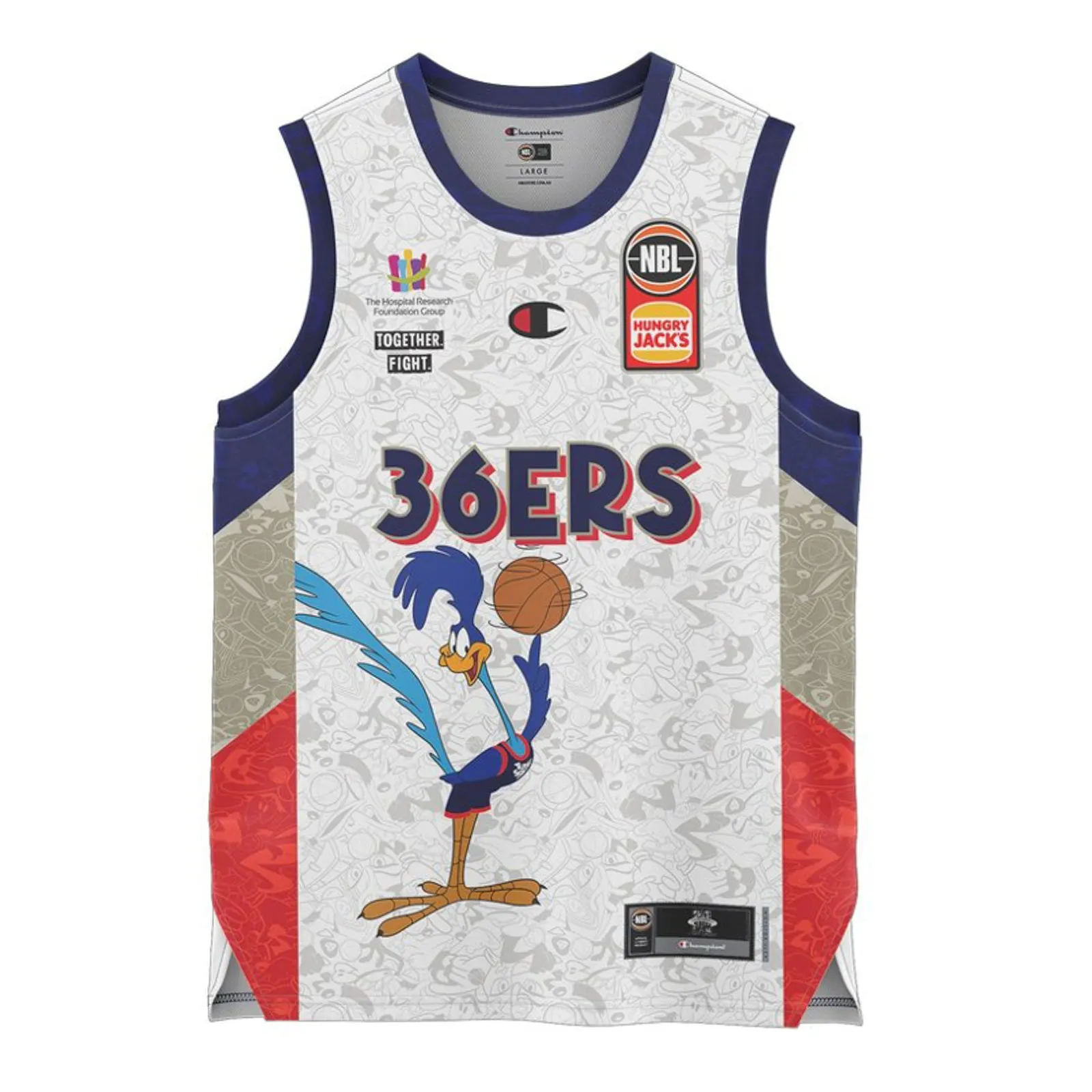 Adelaide 36ers Youth Kids Space Jam Authentic Jersey NBL Basketball by Champion