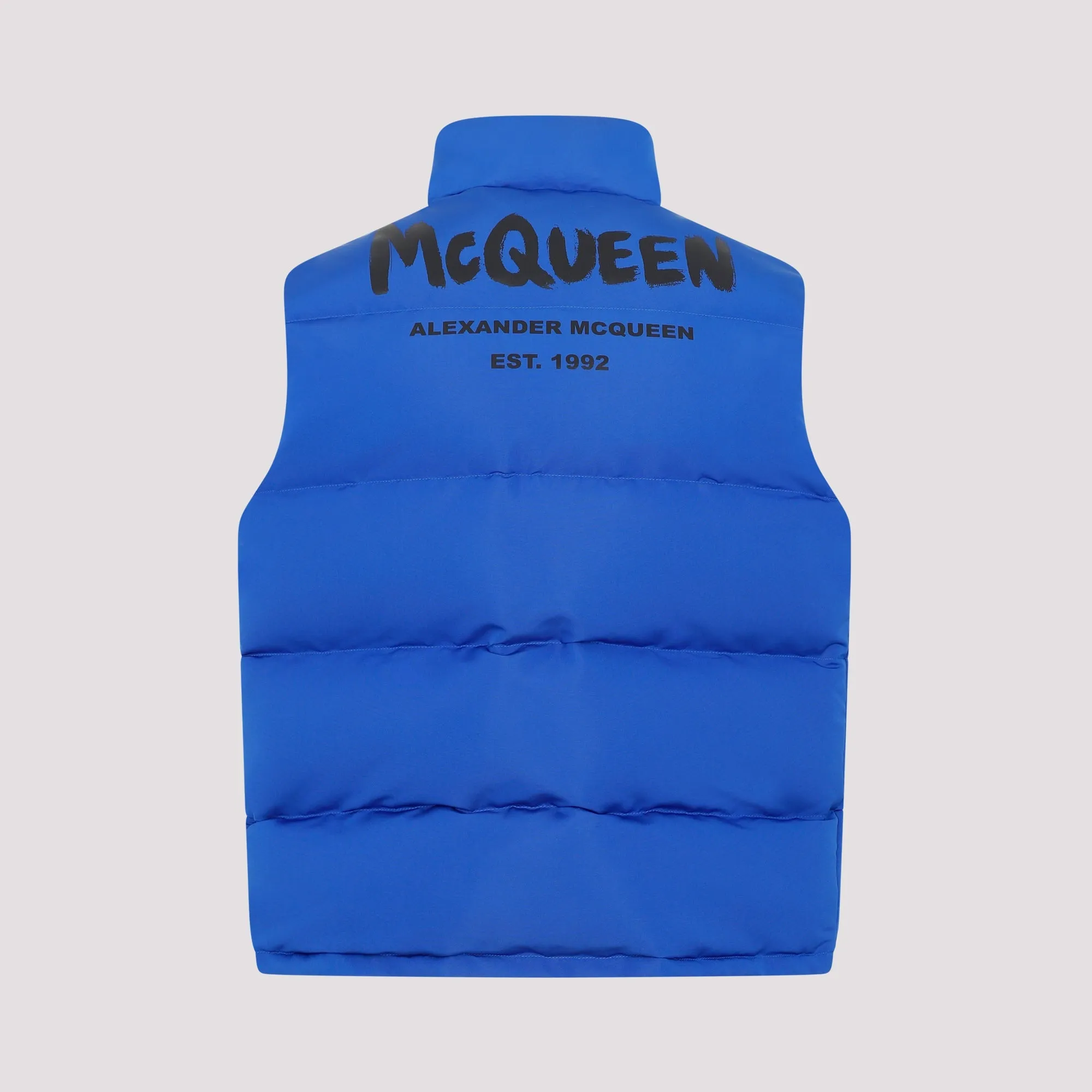 ALEXANDER MCQUEEN FW22 Men's Padded Vest in Blue