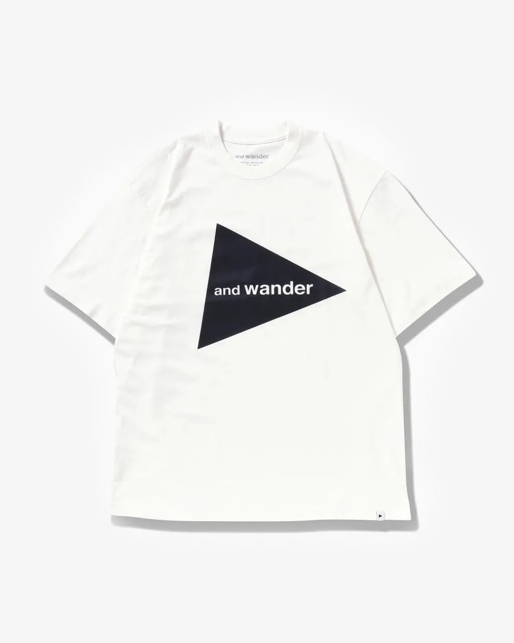 and wander Big Logo T White