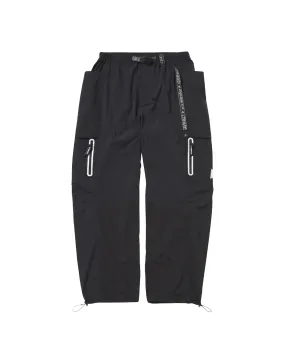 And Wander Patchwork Wind Pant - Black