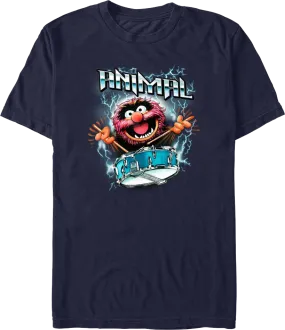 Animal Lightning Drumroll Muppets T-Shirt