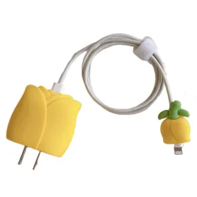 Apple 18W / 20W Silikone Oplader Beskytter - Tulipan - Gul