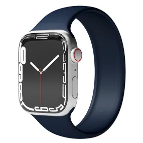 Apple Watch (38/40/SE/41MM) Vonmählen Solo Loop Large Silikone Rem - Blå