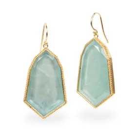 Aquamarine Bell Earrings