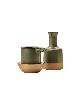 Ashtray Set - Moss - Green