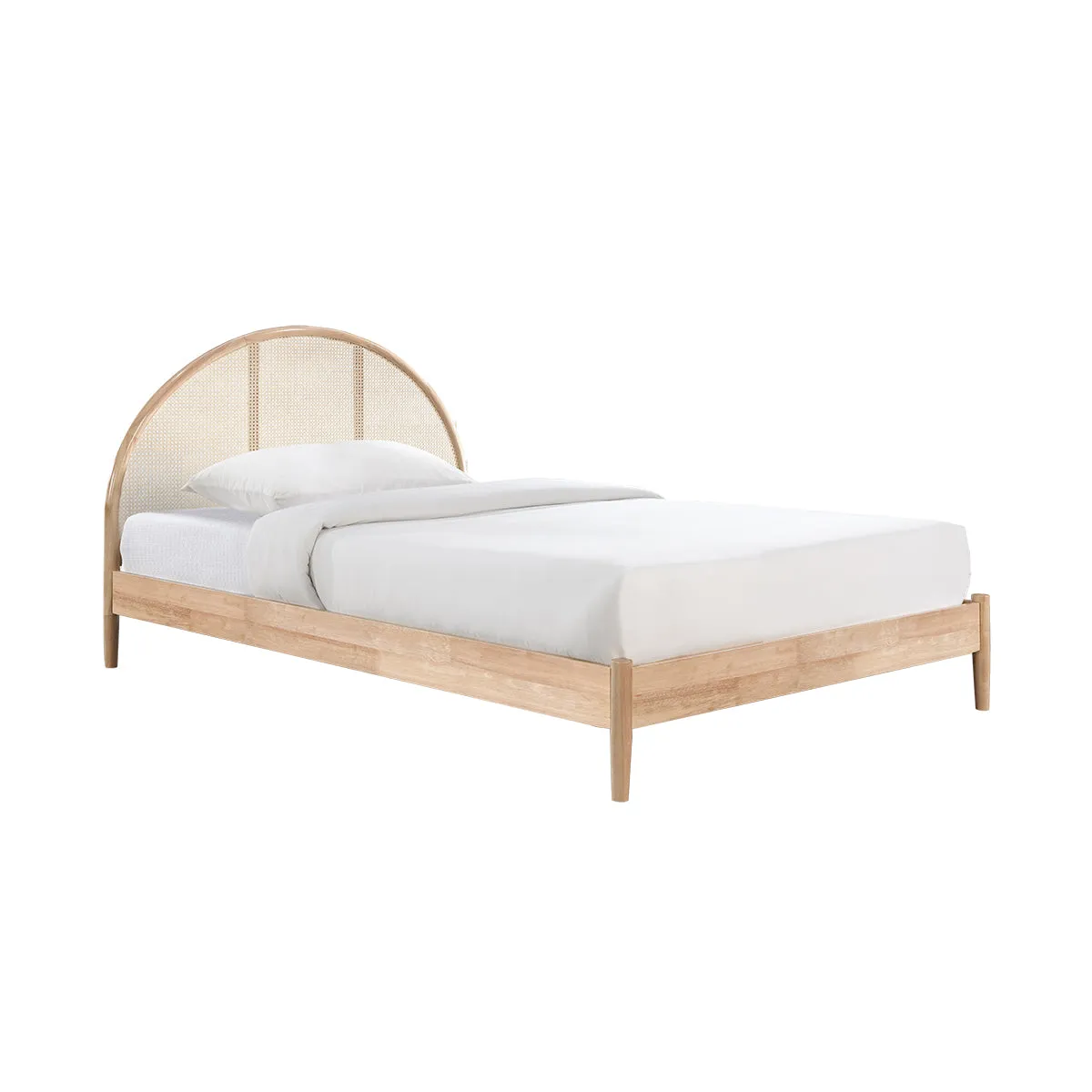 Avery Arch Rattan Single Bed (Oak)