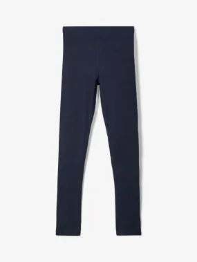 Basic leggings i bomuld - Navy