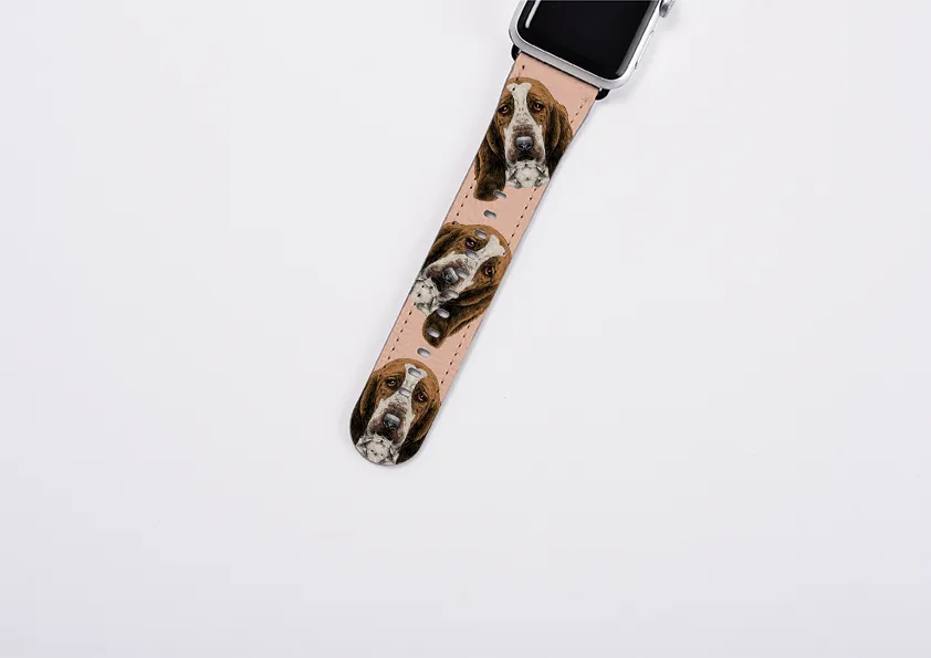 Basset Hound Mell Orange Apple Watch Strap