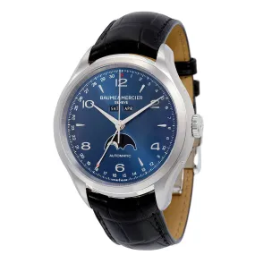 Baume and Mercier Clifton Blue Dial Moonphase Men's Watch 10057 A10057