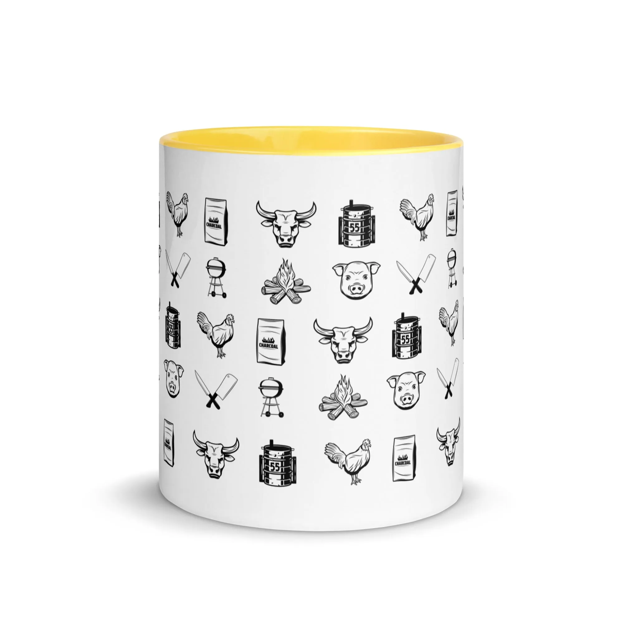 BBQ Print Mug with Color Inside