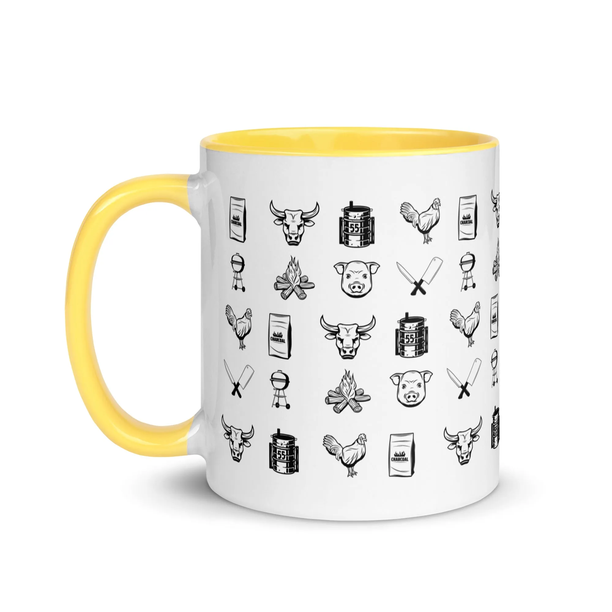 BBQ Print Mug with Color Inside