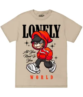 BIG SIZE LONELY WORLD BEAR TEE