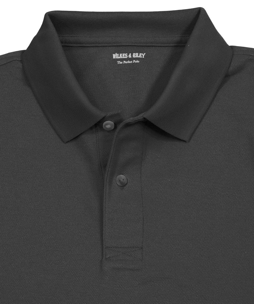 Black Piqué Polo