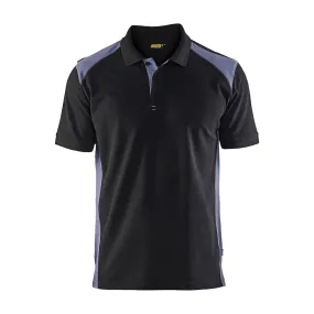 Blaklader 3324 Short Sleeve Polo Shirt Black / Grey