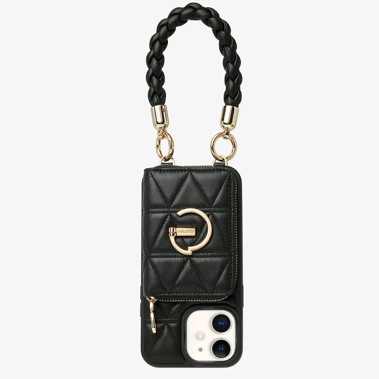 BraidTrend- Rope Style Strap Phone Case in Black