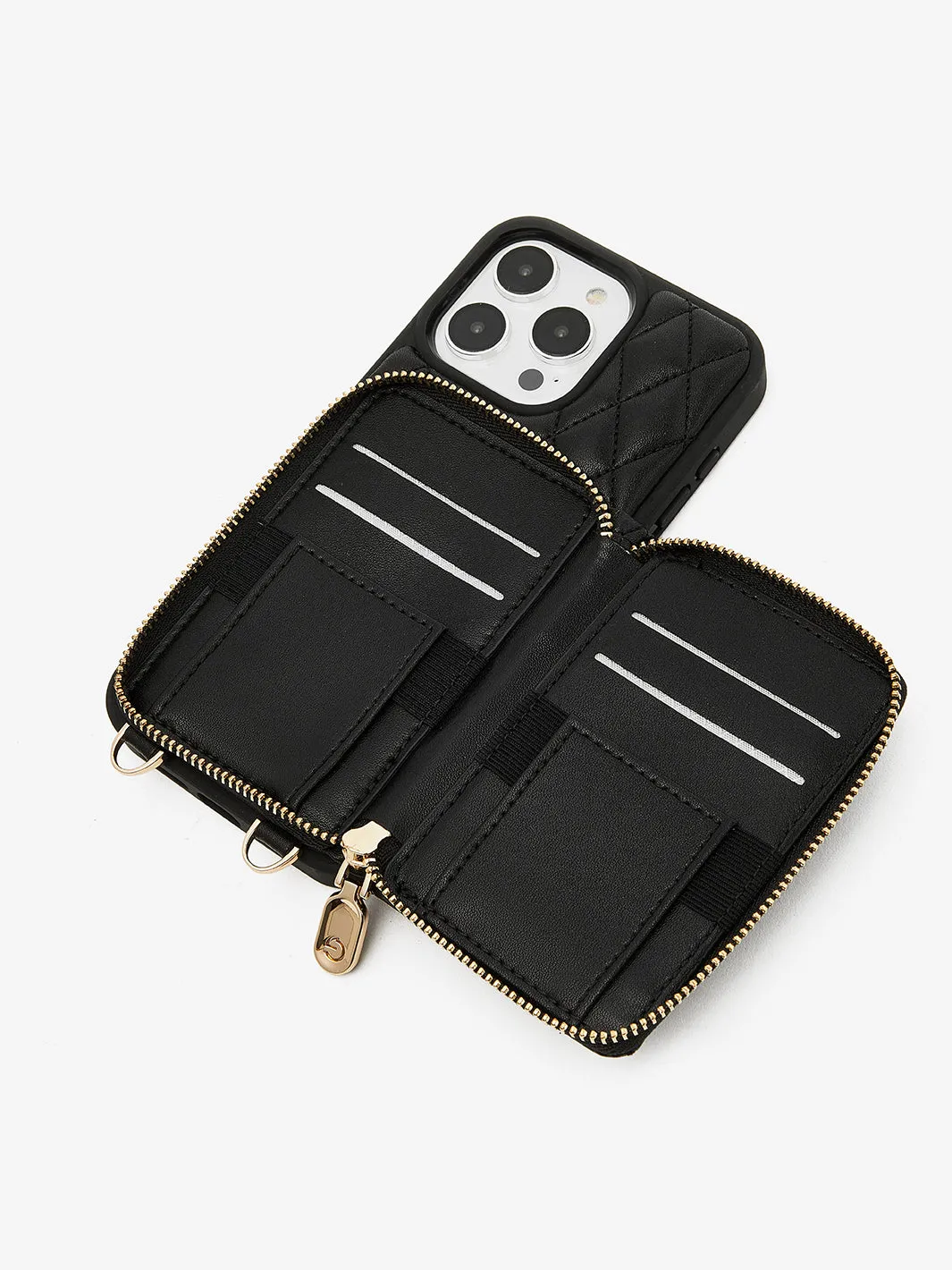 BraidTrend- Rope Style Strap Phone Case in Black