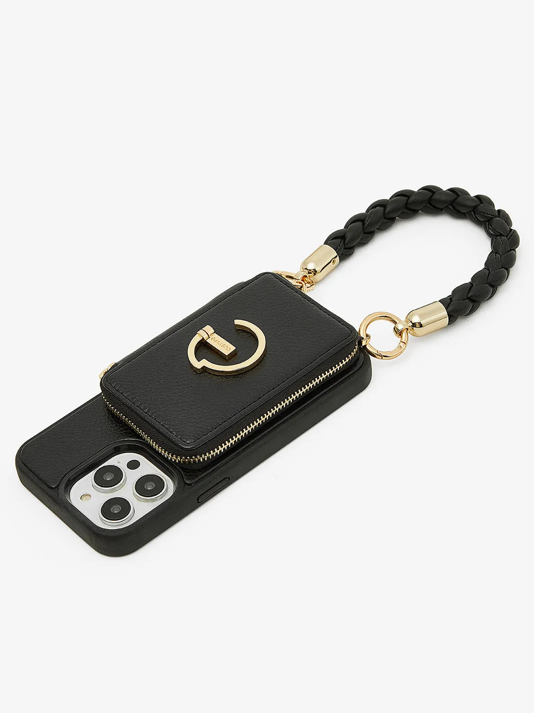 BraidTrend- Rope Style Strap Phone Case in Black