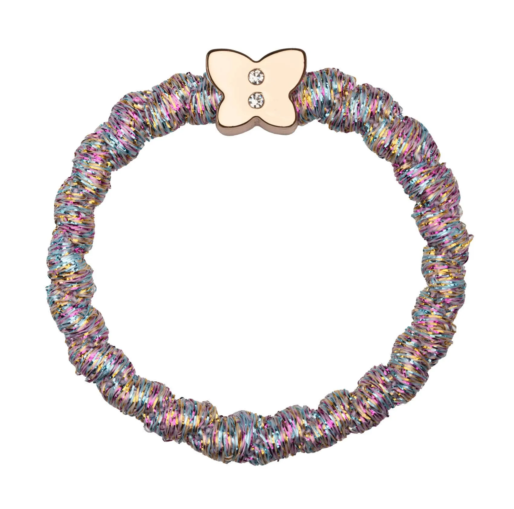 Butterfly Charm Hair Tie Bracelet