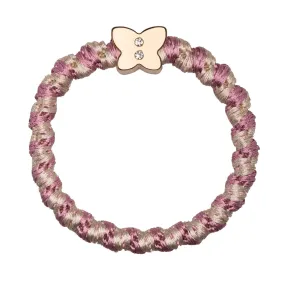 Butterfly Charm Hair Tie Bracelet