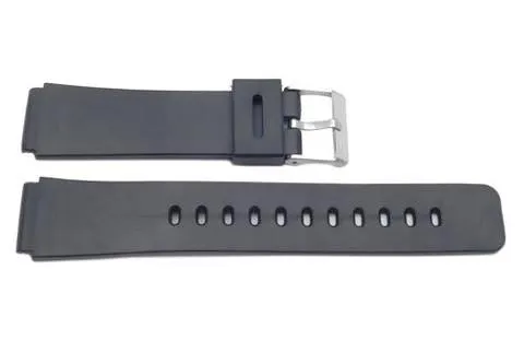 Casio Style Replacement 19mm Black Watch Band - P3034