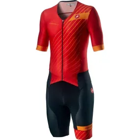 Castelli Free Sanremo 2 Suit Short Sleeve - Red