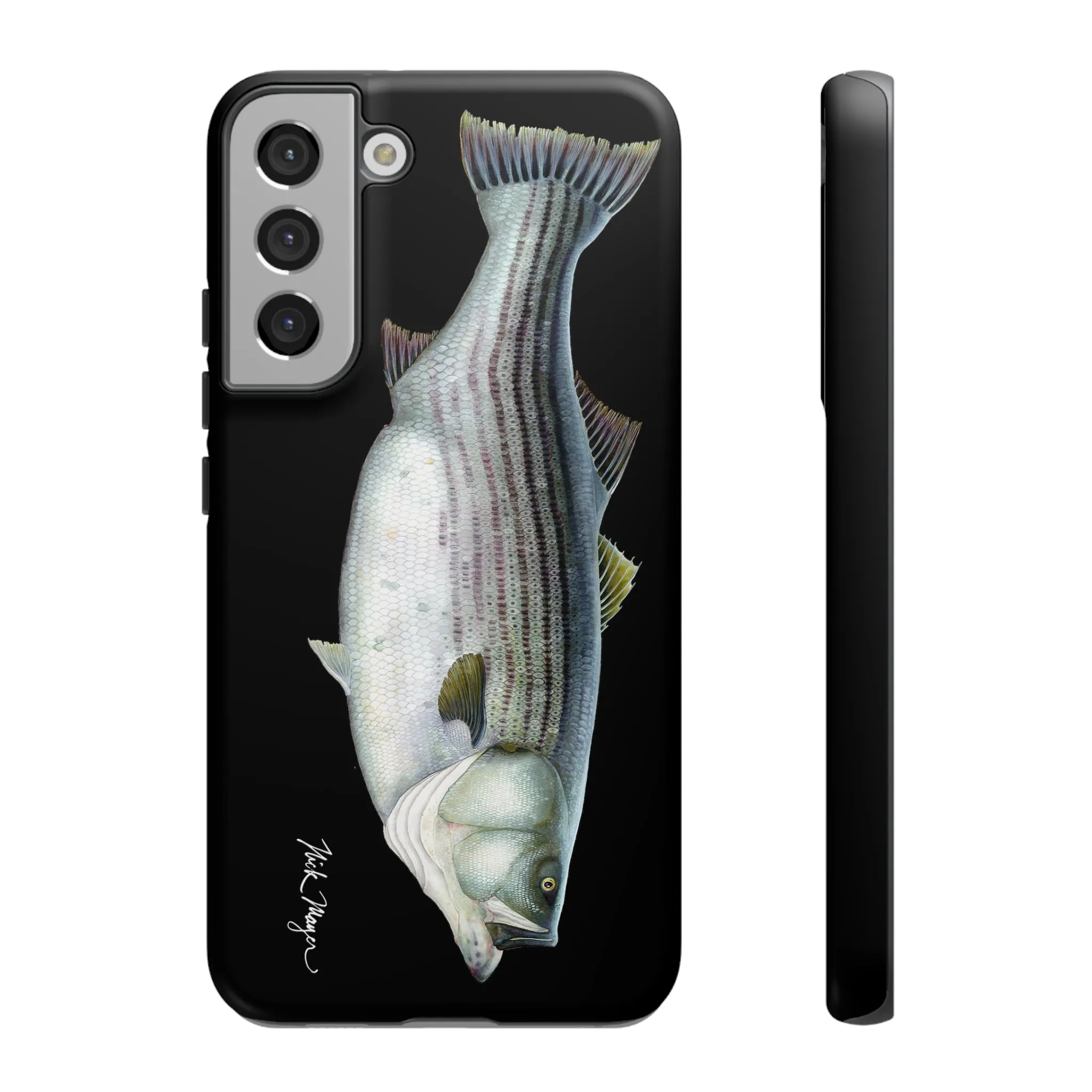 Cow Striper Phone Case (Samsung) - black