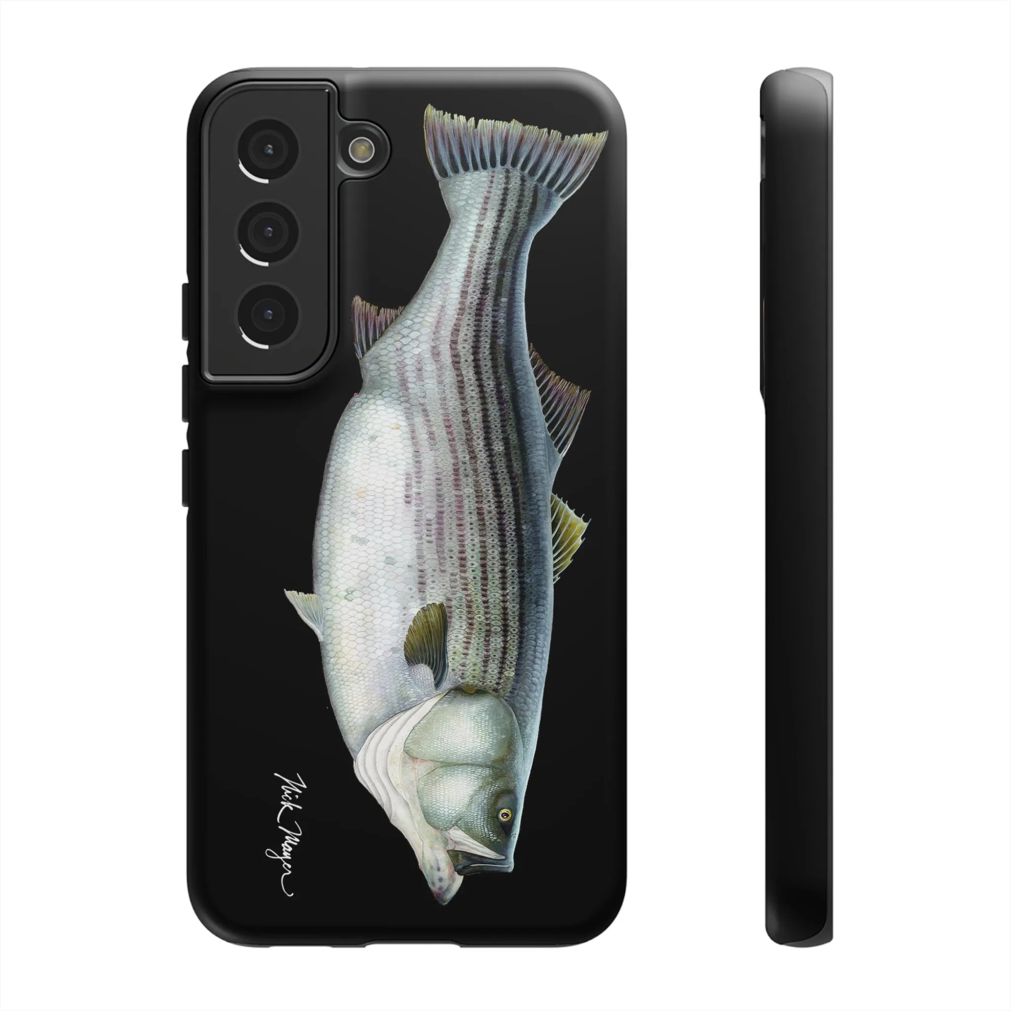 Cow Striper Phone Case (Samsung) - black