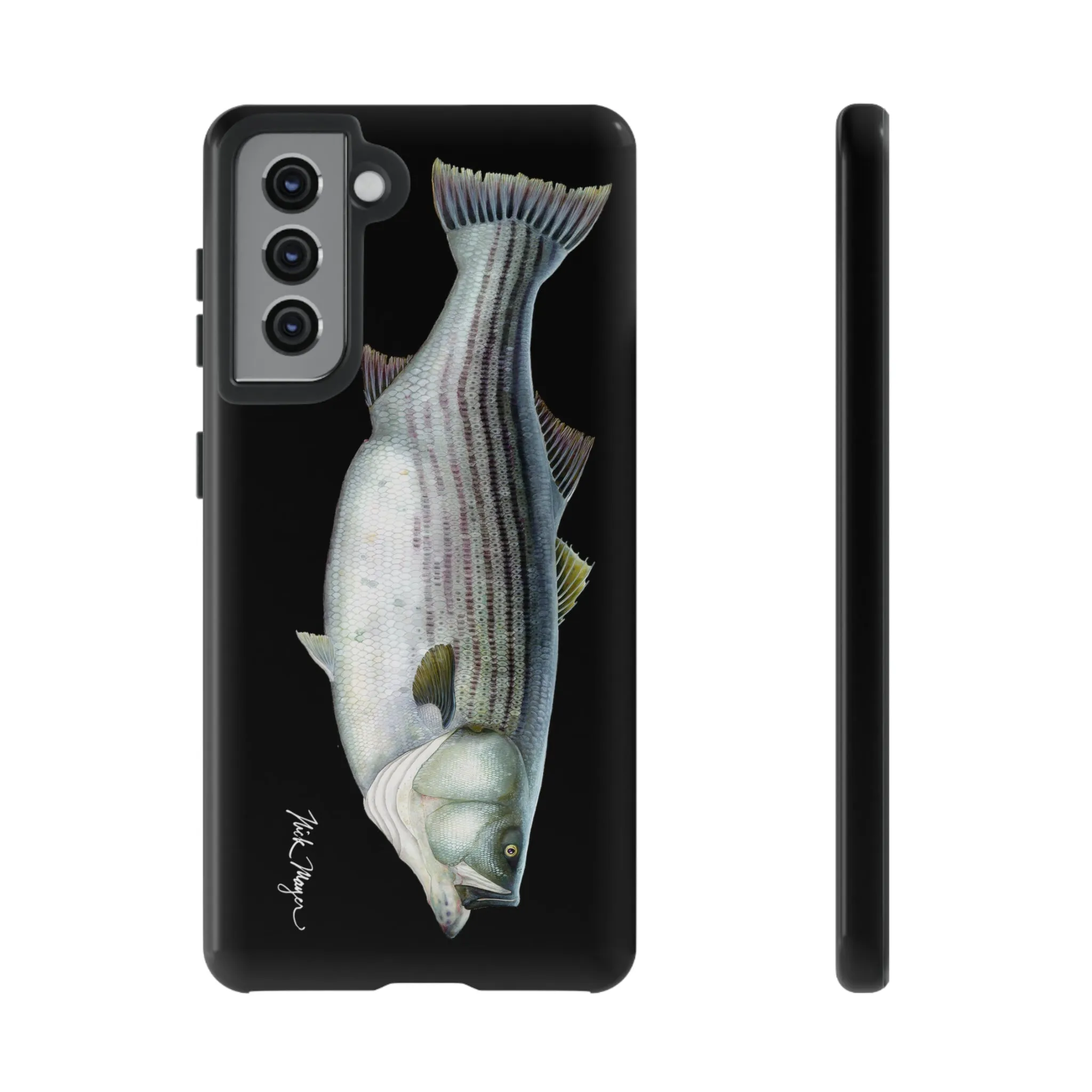 Cow Striper Phone Case (Samsung) - black