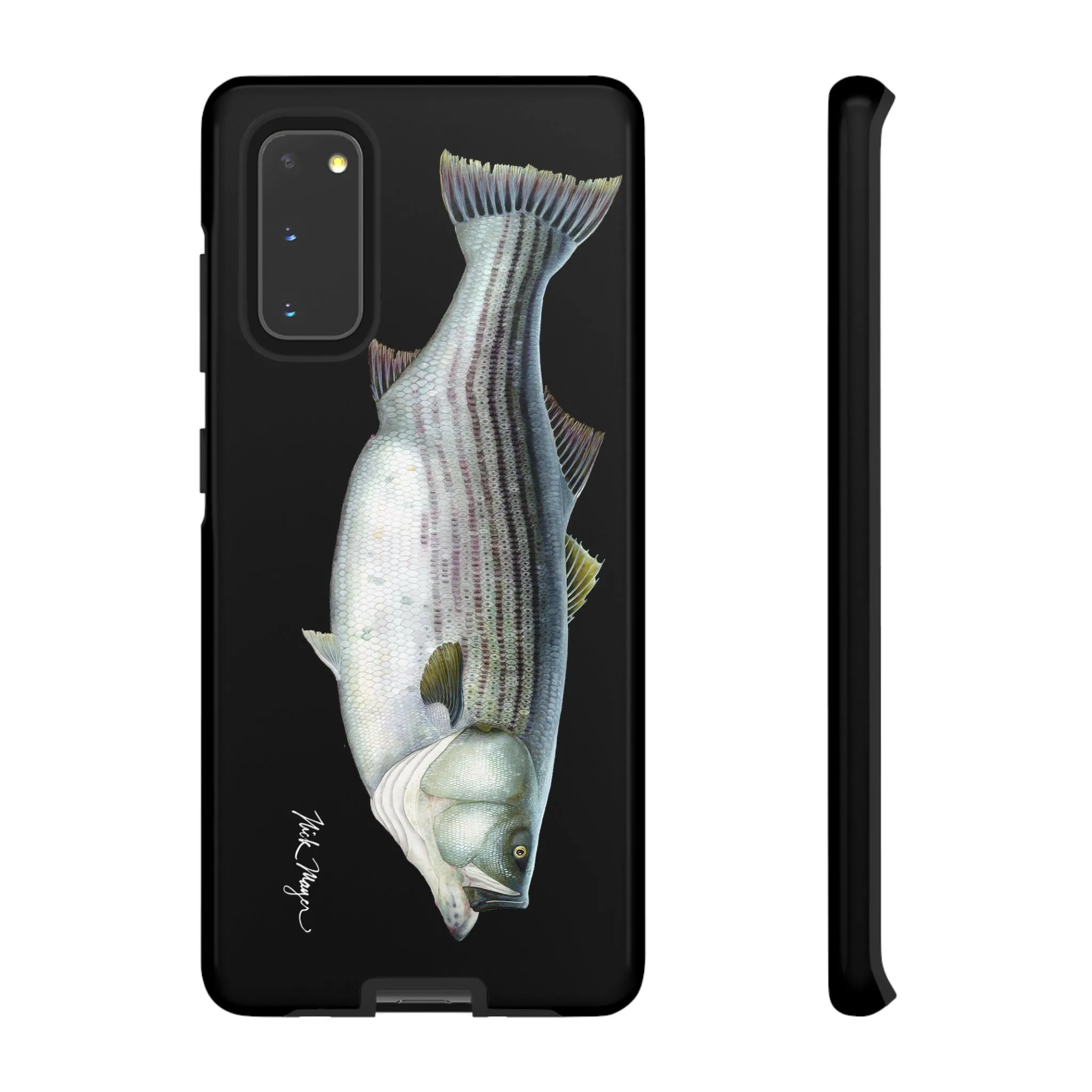 Cow Striper Phone Case (Samsung) - black