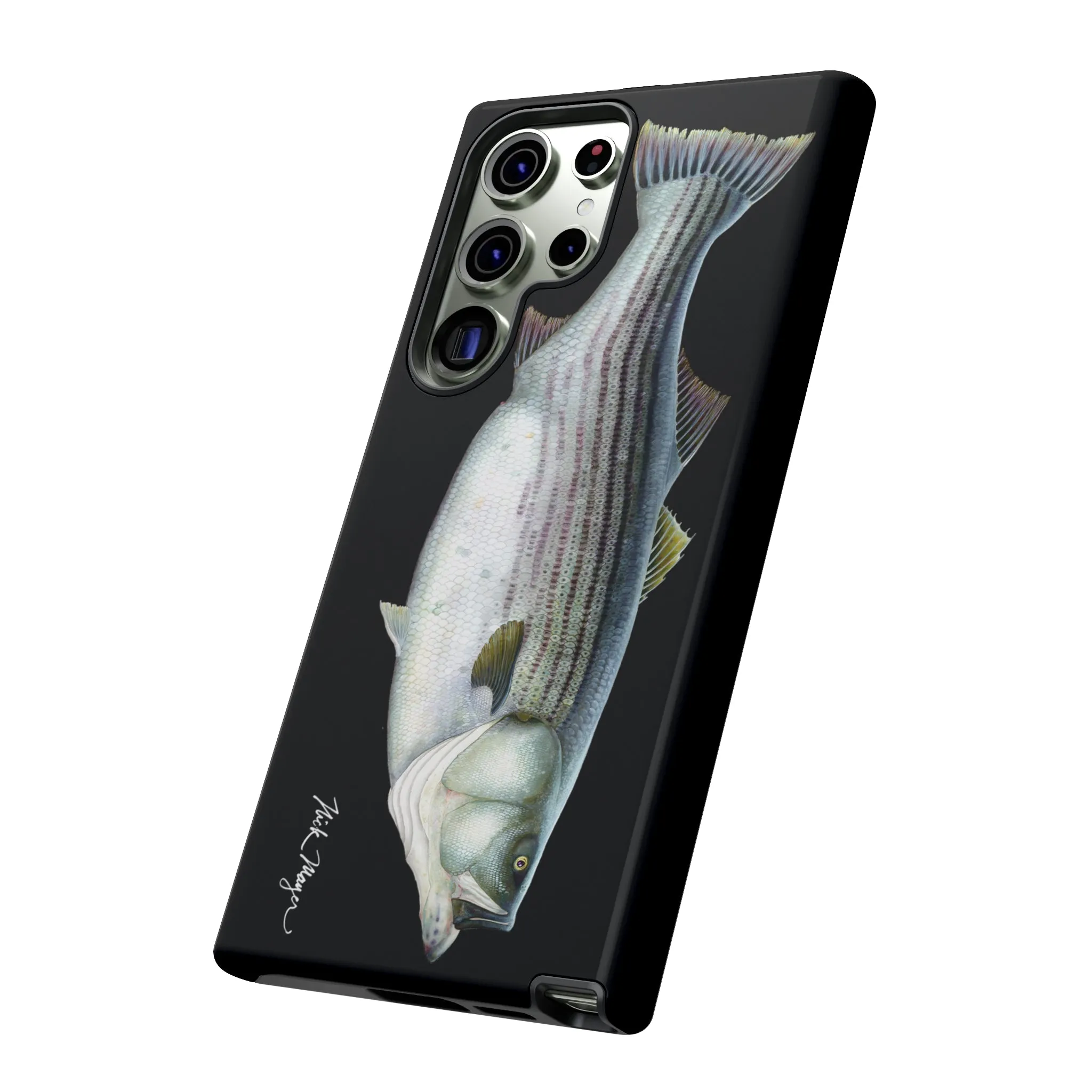 Cow Striper Phone Case (Samsung) - black