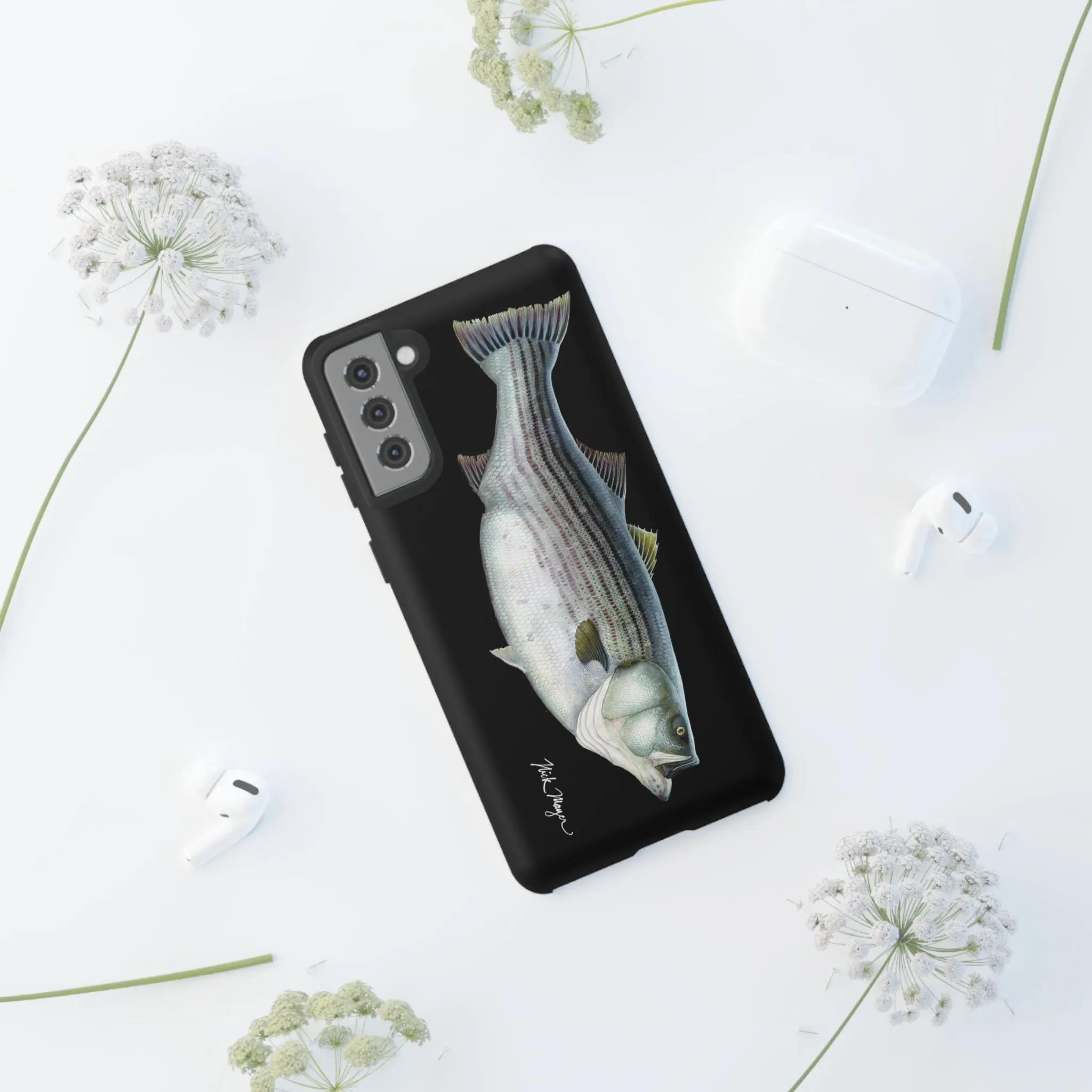 Cow Striper Phone Case (Samsung) - black