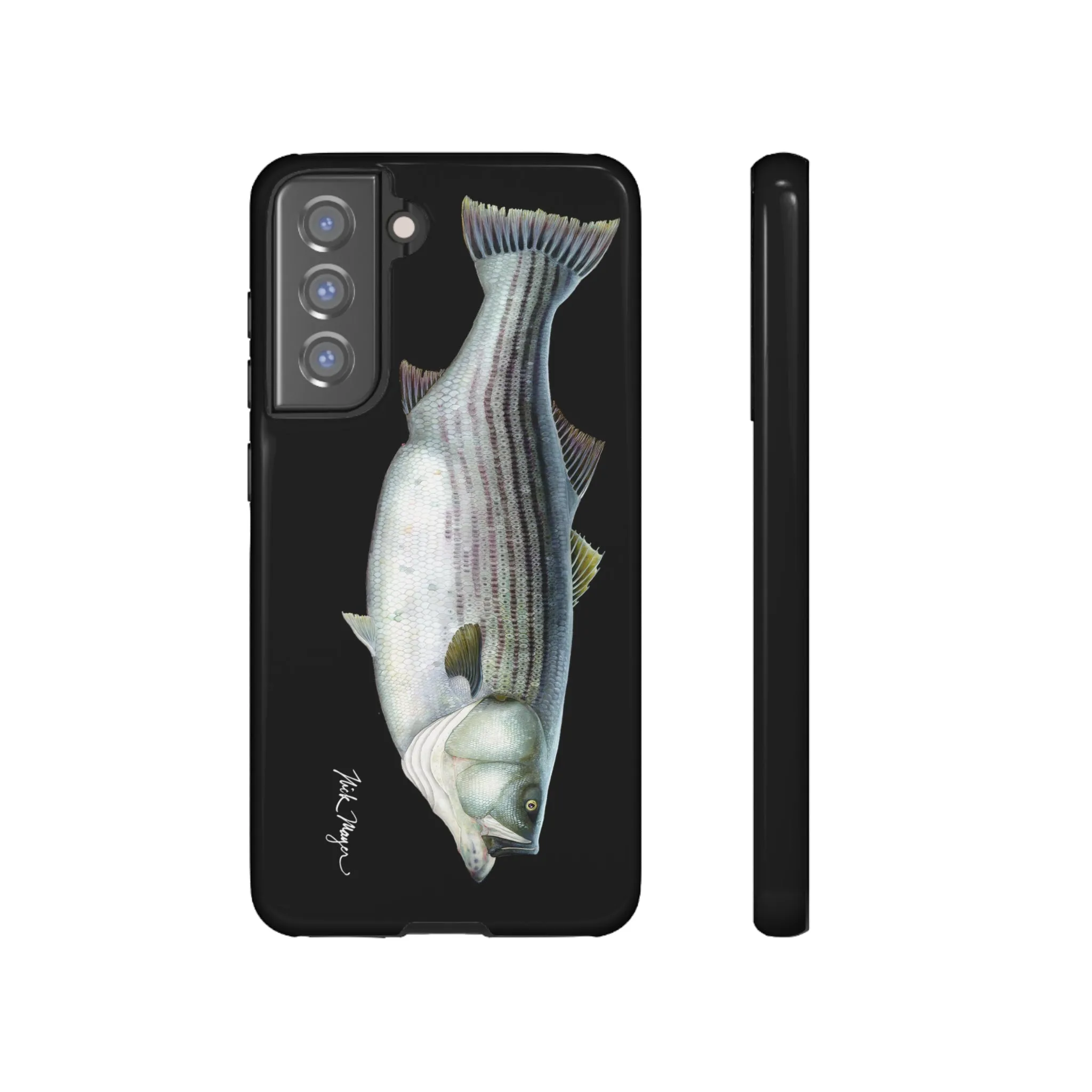 Cow Striper Phone Case (Samsung) - black