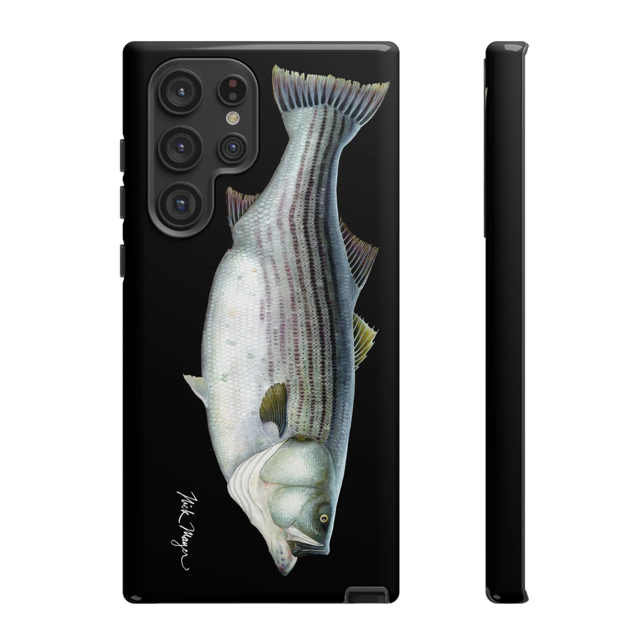 Cow Striper Phone Case (Samsung) - black