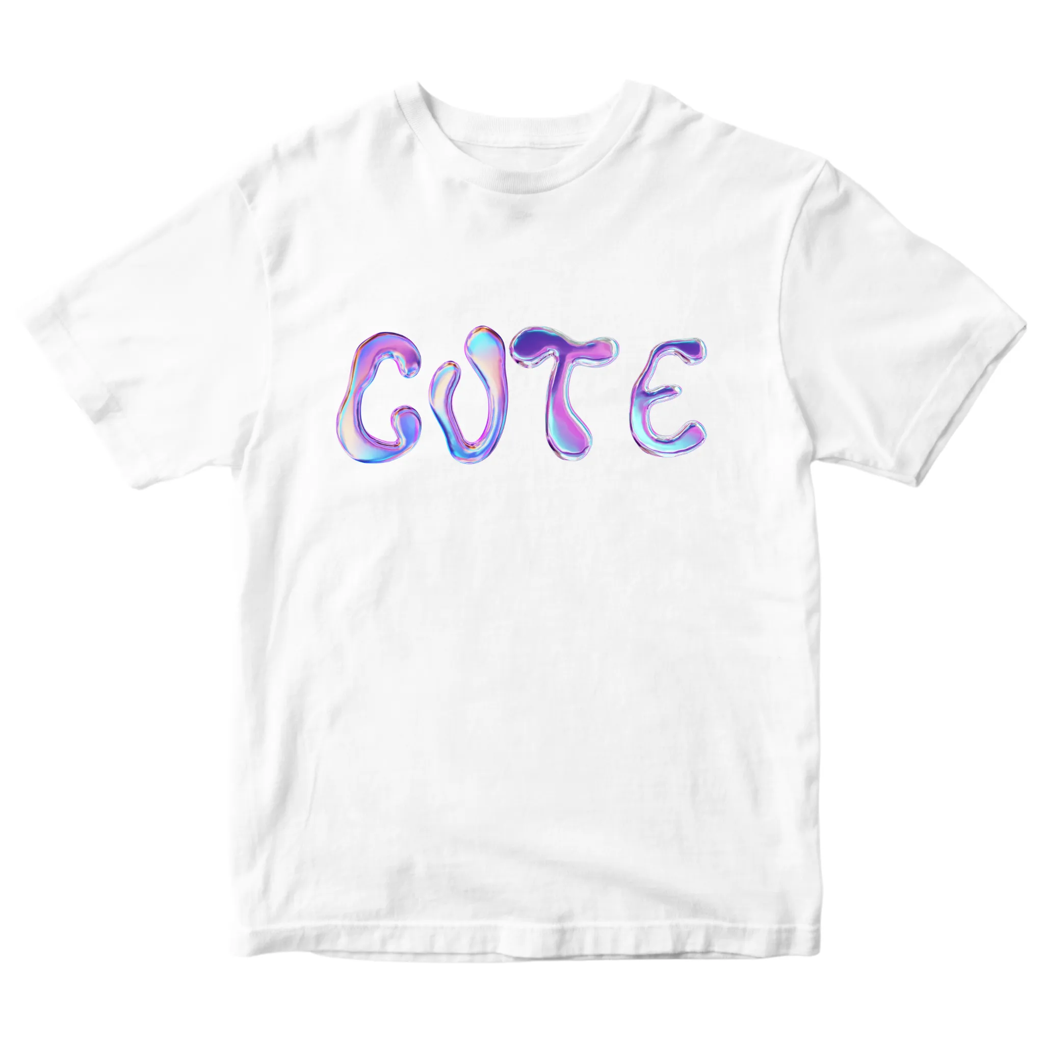 CUTE, BABY TEE - HVID