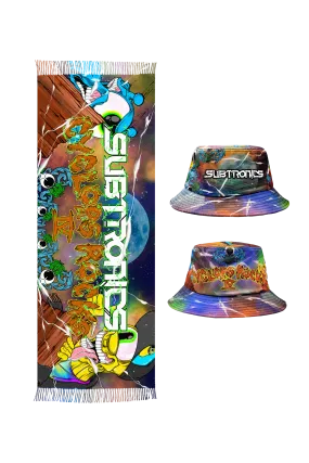 Cyclops Rocks IV Pashmina and Bucket Hat Bundle