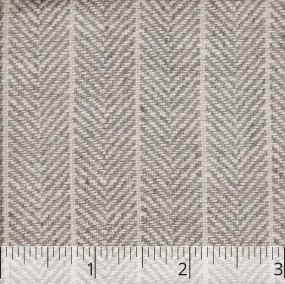 Dark Natural & Cream Herringbone Linen Ticking - $16.00 yd.