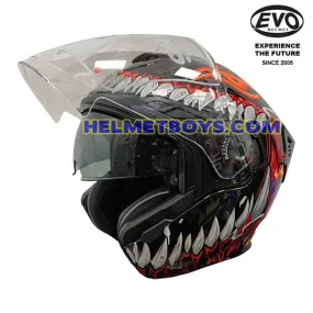 EVO RS9 Motorcycle Sunvisor Helmet DEMON JAW