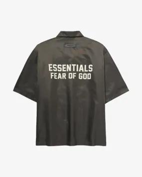 FOG ESSENTIALS SS22 OFF BLACK NYLON SHIRT KIDS