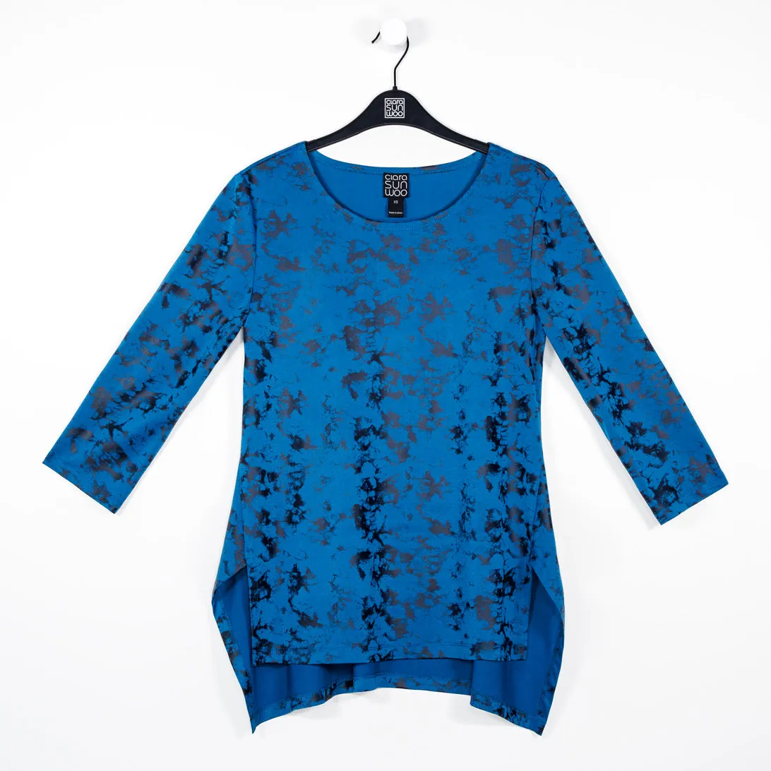 Foil Knit - Parachute Hem Tunic - Abstract Splatter - Final Sale!