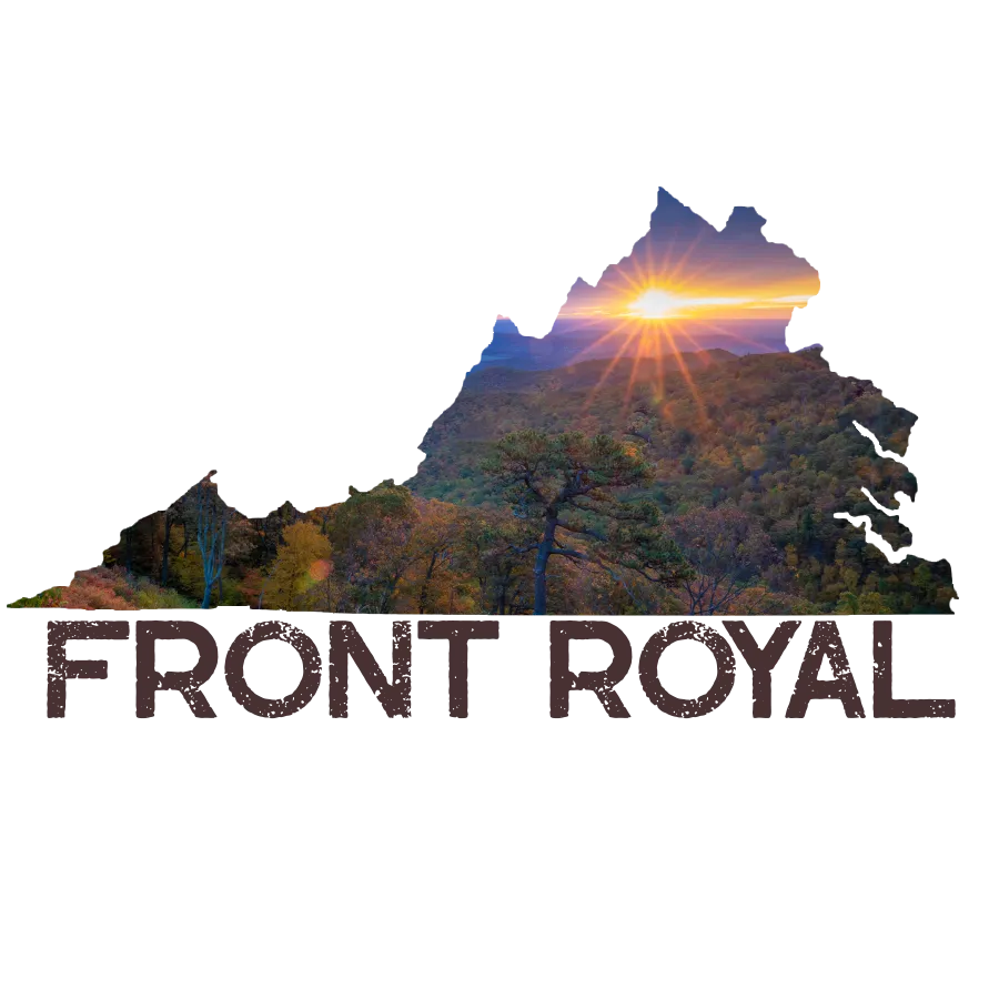 Front Royal Virginia State Shape Vinyl Sticker Decal