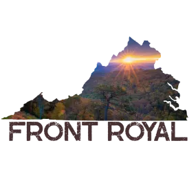 Front Royal Virginia State Shape Vinyl Sticker Decal