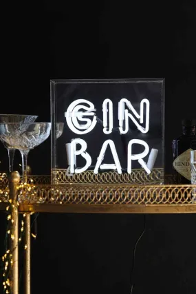 Gin Bar Neon Light Box